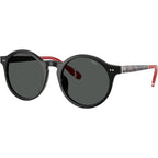 PH4204U, Shiny Black and Tartan Red/Dark Grey Lenses 50 Eye Size
