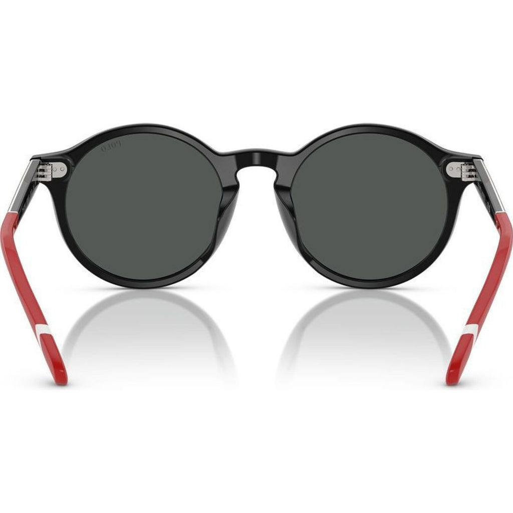 PH4204U, Shiny Black and Tartan Red/Dark Grey Lenses 50 Eye Size