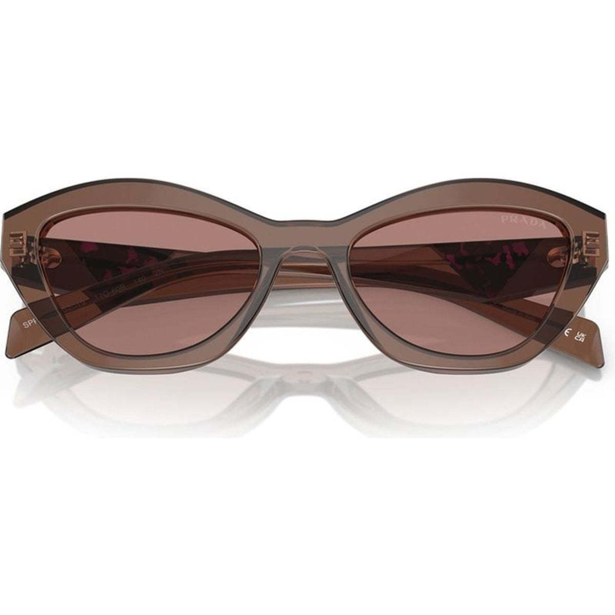 PRA02S, Transparent Brown/Light Brown Lenses