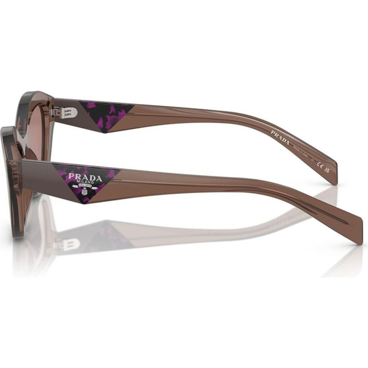 PRA02S, Transparent Brown/Light Brown Lenses