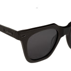 Prisoner II, Matte Black with Gloss Black Metal Trim/Black Polarised Lenses