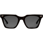 Prisoner, Gloss Black with Silver Metal Trim/Black Lenses