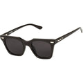 Prisoner, Gloss Black with Silver Metal Trim/Black Lenses