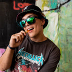 Peccant, Black Rubber/Green Blue Flash Mirror Polarised Lenses