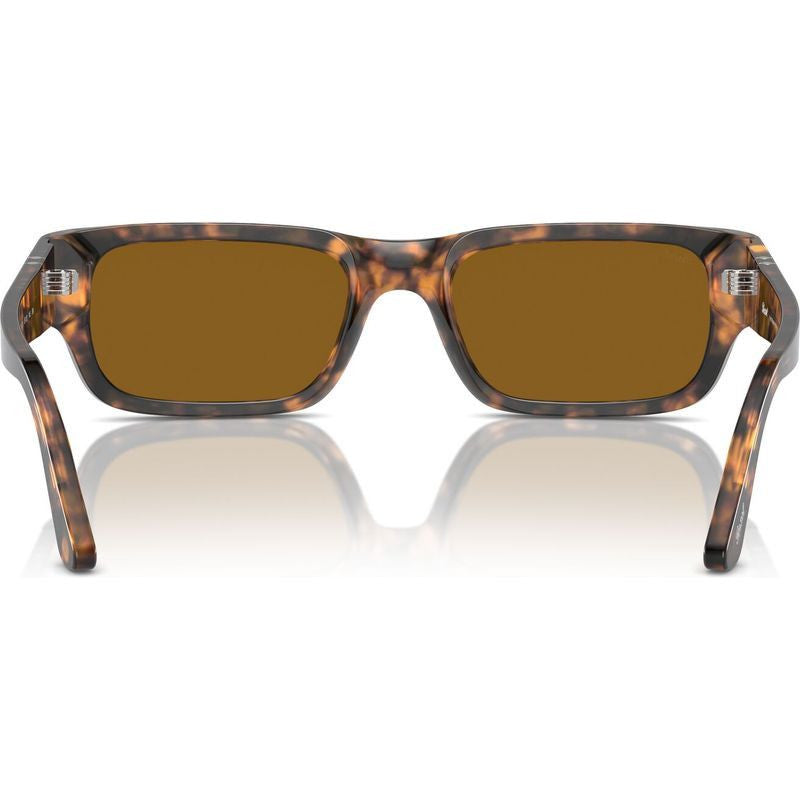 Adrien PO3347S, Brown Havana/Brown Glass Lenses 55 Eye Size