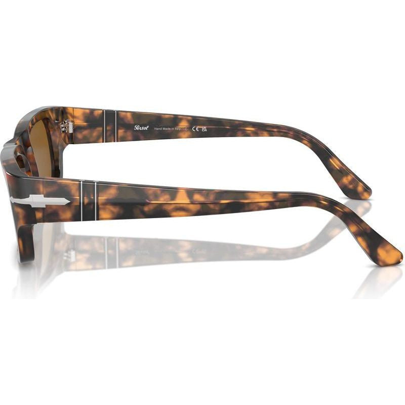 Adrien PO3347S, Brown Havana/Brown Glass Lenses 55 Eye Size