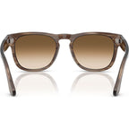 Elio PO3333S, Striped Brown/Brown Gradient Glass Lenses 54 Eye Size