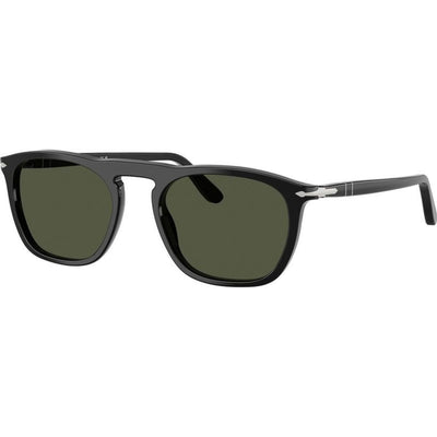 Gae PO3391S, Black/Green Glass Lenses 53 Eye Size
