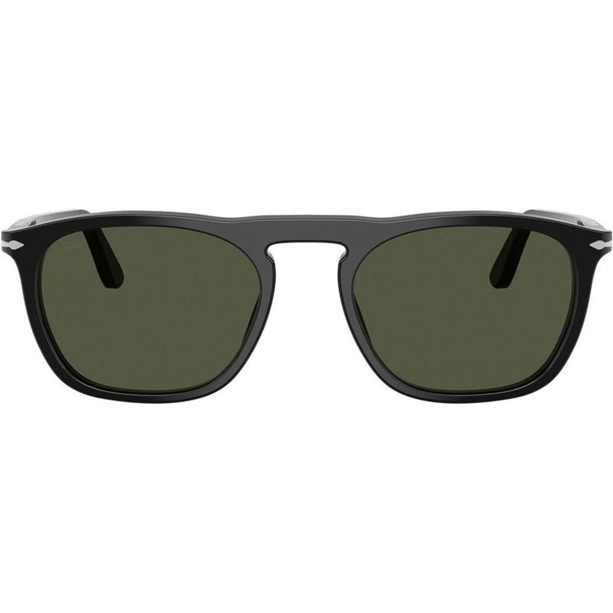 Gae PO3391S, Black/Green Glass Lenses 53 Eye Size
