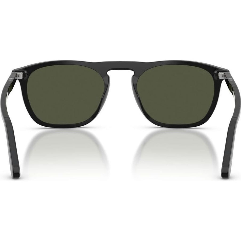 Gae PO3391S, Black/Green Glass Lenses 53 Eye Size