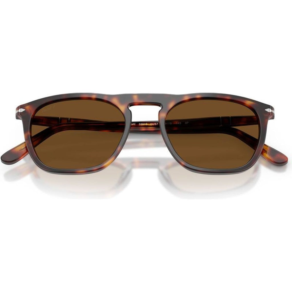 Gae PO3391S, Havana/Brown Polarised Glass Lenses 53 Eye Size