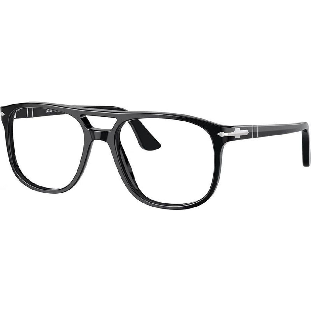 Greta PO3329V, Black/Clear Lenses 54 Eye Size