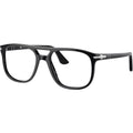 Greta PO3329V, Black/Clear Lenses 54 Eye Size