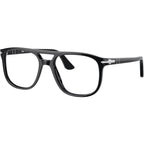 Greta PO3329V, Black/Clear Lenses 54 Eye Size