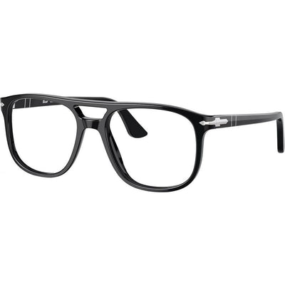 Greta PO3329V, Black/Clear Lenses 54 Eye Size