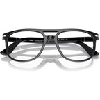 Greta PO3329V, Black/Clear Lenses 54 Eye Size