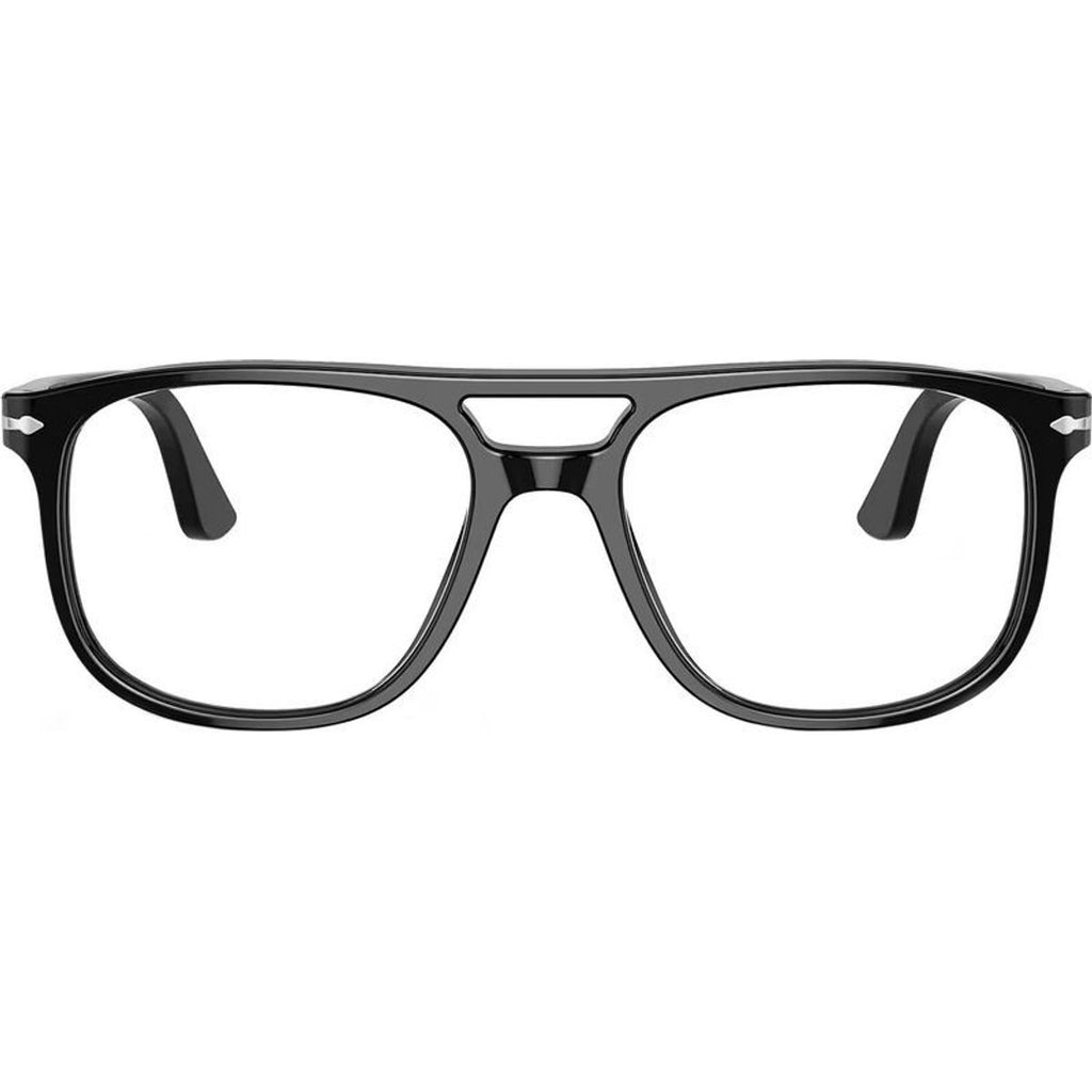 Greta PO3329V, Black/Clear Lenses 54 Eye Size