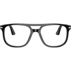 Greta PO3329V, Black/Clear Lenses 54 Eye Size