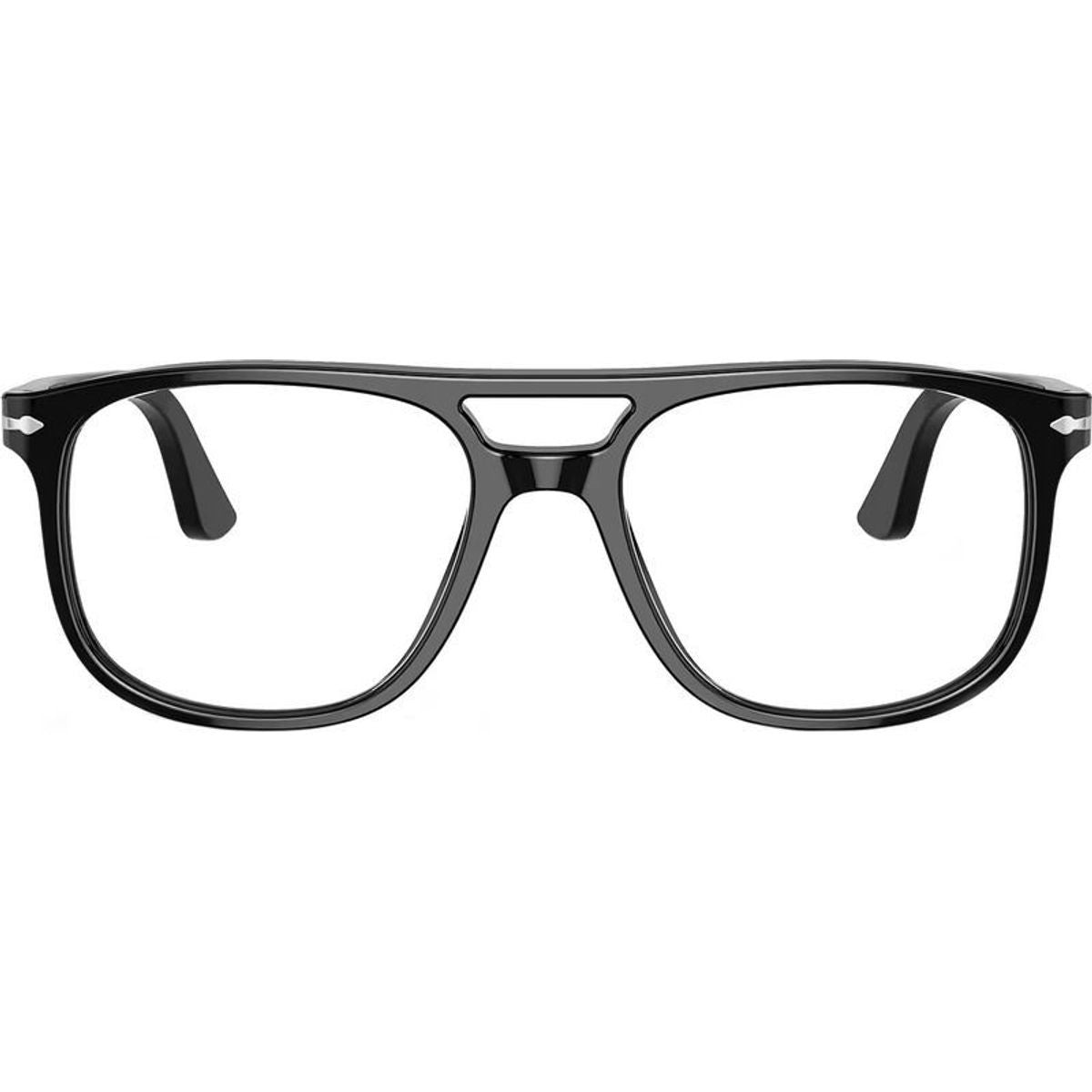 Greta PO3329V, Black/Clear Lenses 54 Eye Size