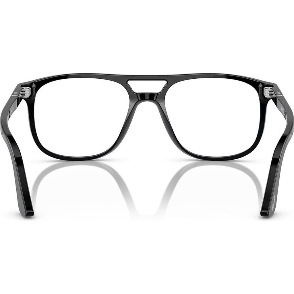 Greta PO3329V, Black/Clear Lenses 54 Eye Size