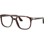 Greta PO3329V, Havana/Clear Lenses 54 Eye Size