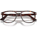 Greta PO3329V, Havana/Clear Lenses 54 Eye Size