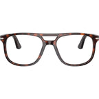 Greta PO3329V, Havana/Clear Lenses 54 Eye Size