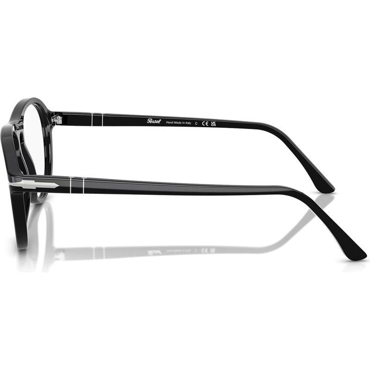 Lynn PO3371V, Black/Clear Lenses 53 Eye Size