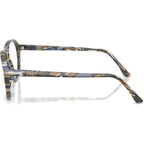 Lynn PO3371V, Frost Grey and Nautical Blue/Clear Lenses 53 Eye Size