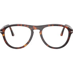 Lynn PO3371V, Havana/Clear Lenses 53 Eye Size
