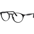PO3092V, Black/Clear Lenses 50 Eye Size