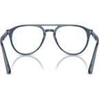 PO3160V, Transparent Denim/Clear Lenses