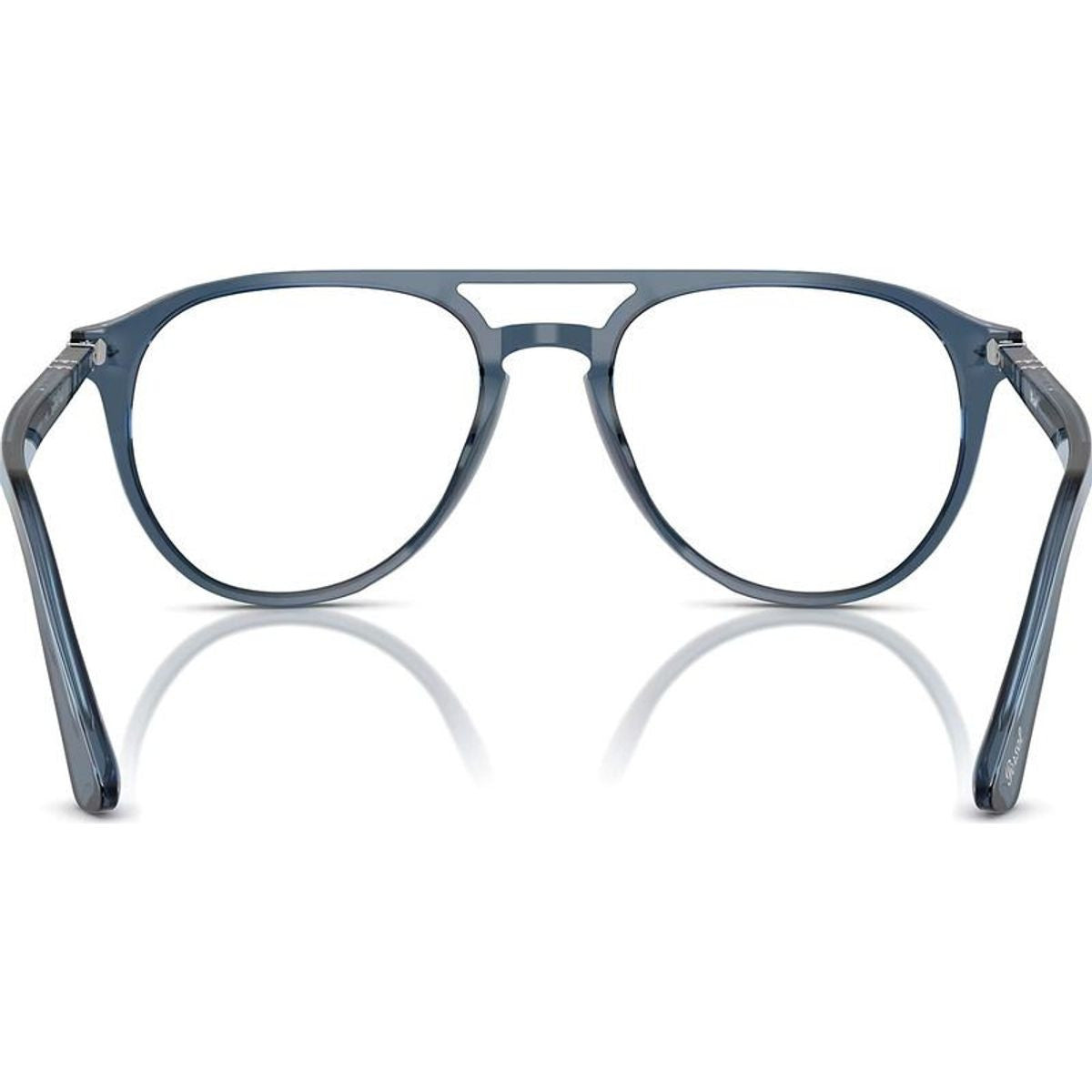 PO3160V, Transparent Denim/Clear Lenses