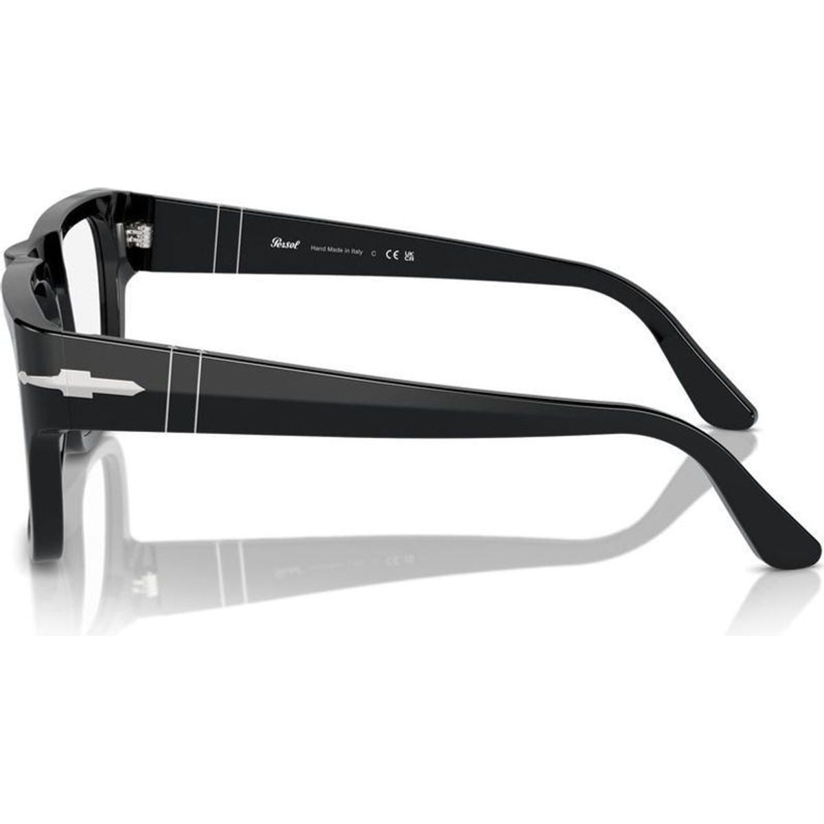 PO3348V, Black/Clear Lenses 53 Eye Size