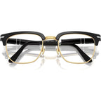 PO3375V, Black and Gold/Clear Lenses 52 Eye Size