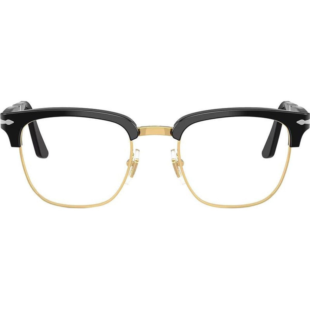 PO3375V, Black and Gold/Clear Lenses 52 Eye Size