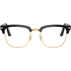 PO3375V, Black and Gold/Clear Lenses 52 Eye Size