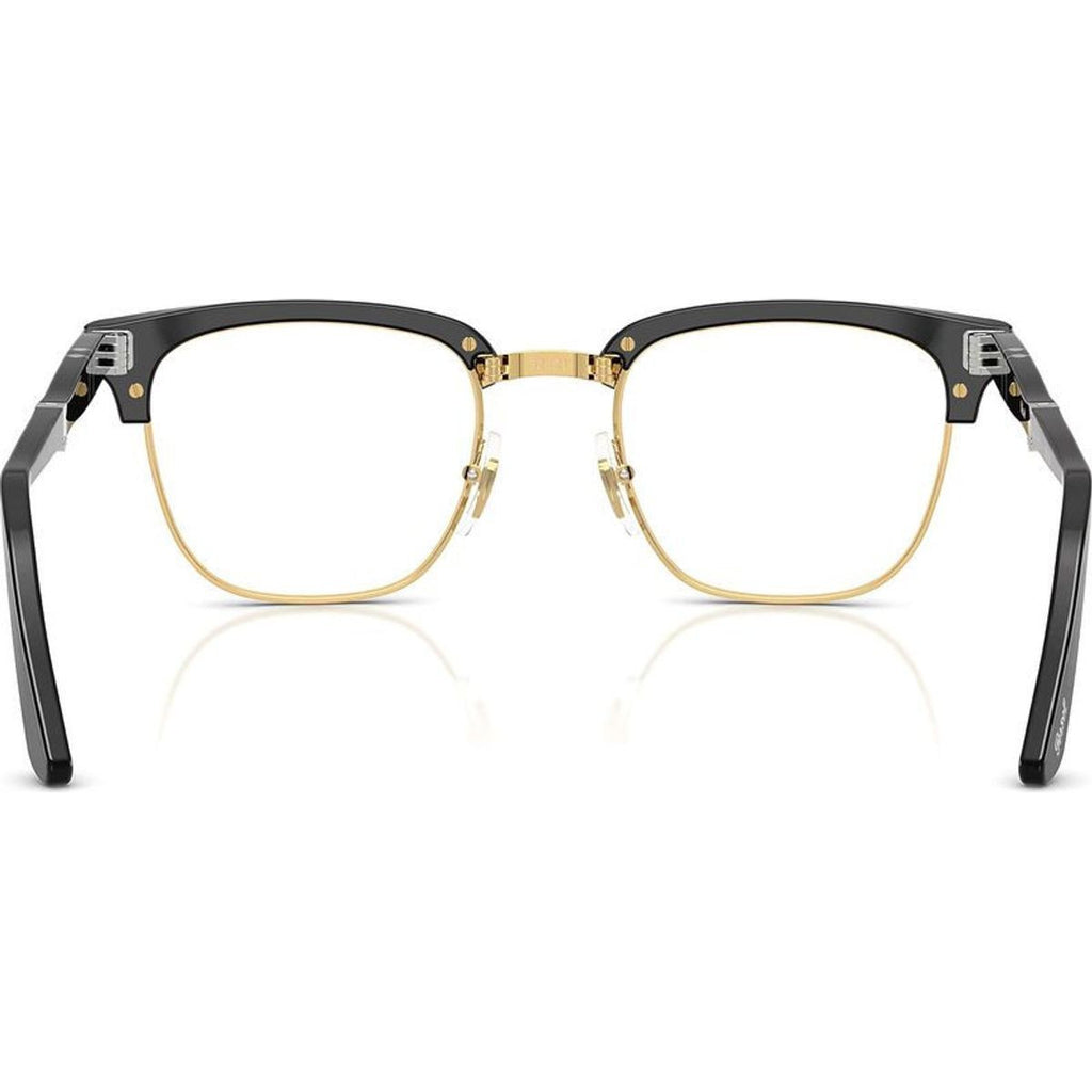 PO3375V, Black and Gold/Clear Lenses 52 Eye Size