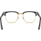 PO3375V, Black and Gold/Clear Lenses 52 Eye Size