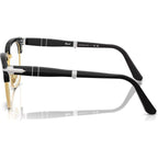 PO3375V, Black and Gold/Clear Lenses 52 Eye Size