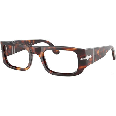 Wes PO3362V, Havana/Clear Lenses 52 Eye Size