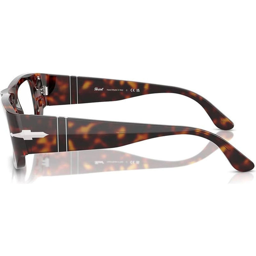 Wes PO3362V, Havana/Clear Lenses 52 Eye Size