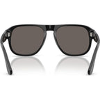 PO3310S, Black/Dark Grey Glass Lenses 57 Eye Size
