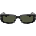 Mel PO3385S, Black/Green Glass Lenses 53 Eye Size