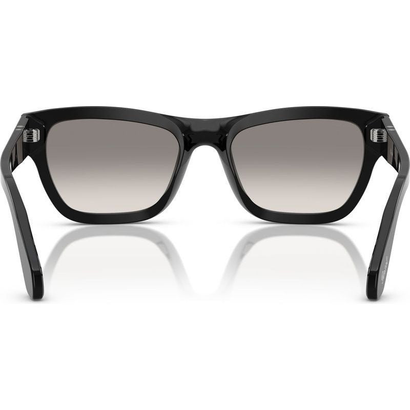 PO0091S, Black/Grey Clear Gradient Glass Lenses 56 Eye Size