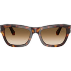 PO0091S, Havana/Brown Clear Gradient Glass Lenses 56 Eye Size