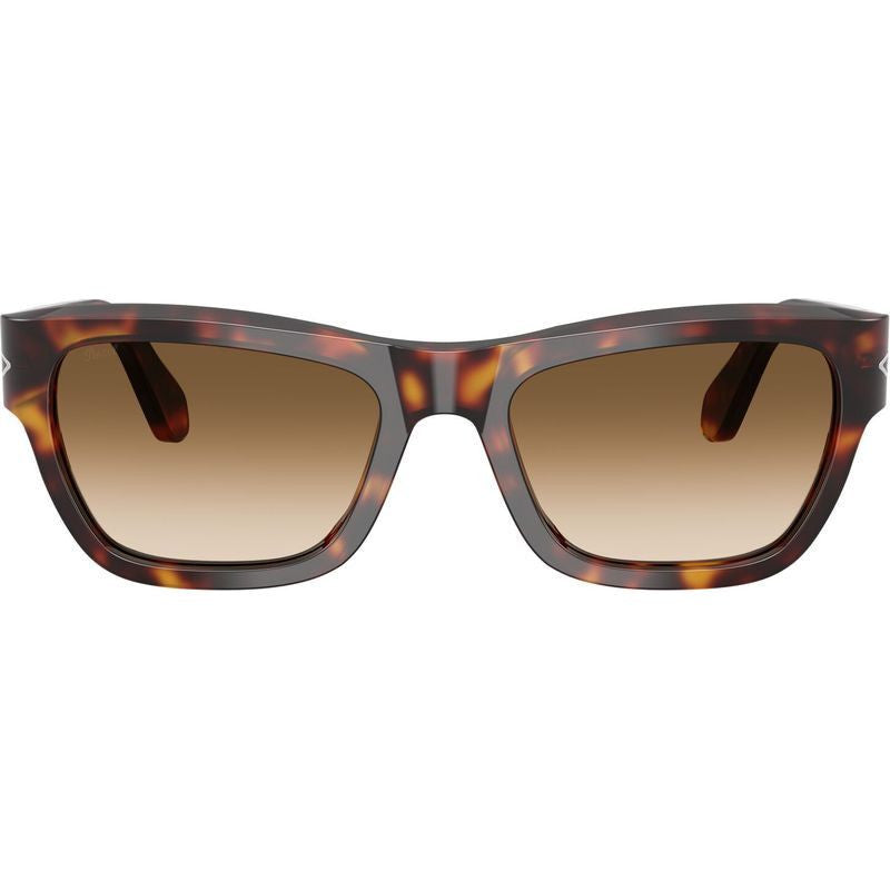 PO0091S, Havana/Brown Clear Gradient Glass Lenses 56 Eye Size
