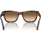 PO0091S, Havana/Brown Clear Gradient Glass Lenses 56 Eye Size