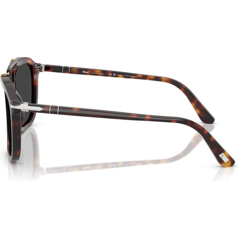 PO0203S, Havana/Black Glass Polarised Lenses 55 Eye Size