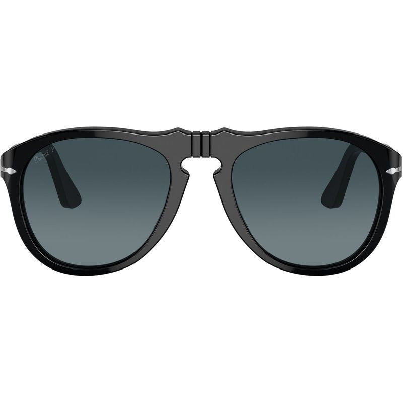 PO0649, Black/Blue Gradient Polarised Glass Lenses 54 Eye Size